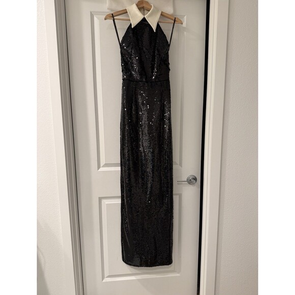 NWOT Bronx and Banco Wednesday Sequin Halterneck Maxi Dress - Picture 13 of 16